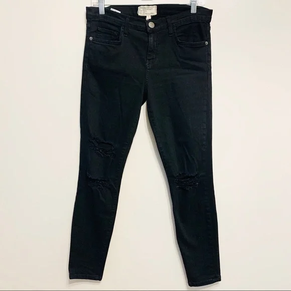 COPY - Current/Elliott The Stiletto in Jet Black Destroy - Picture 3 of 8